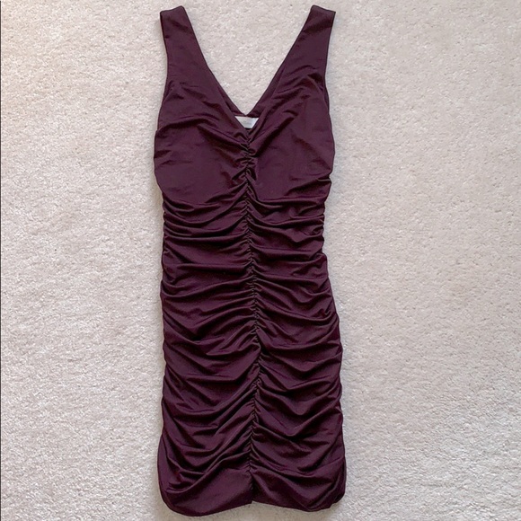 Burgundy Costa Blanca Mini Dress - Picture 1 of 3